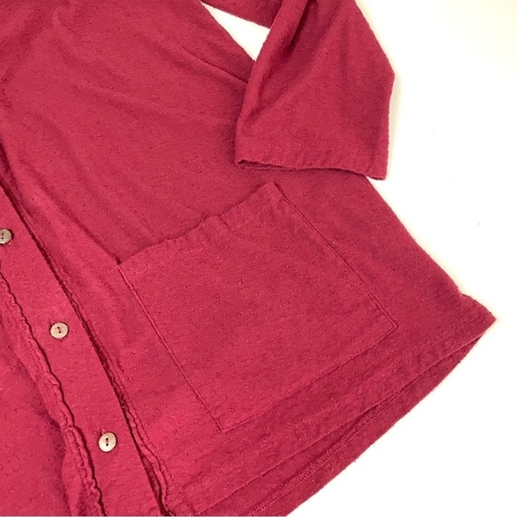 Free People Beach Cotton Button Down Cardigan Large - Picture 6 of 10